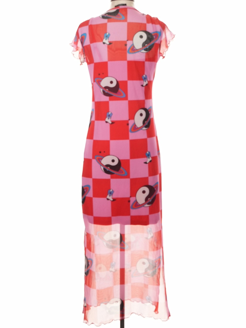 Dressed in Lala Mad About You Mesh Dress + Slip in Cosmic Cowgirl - Picture 4 of 8